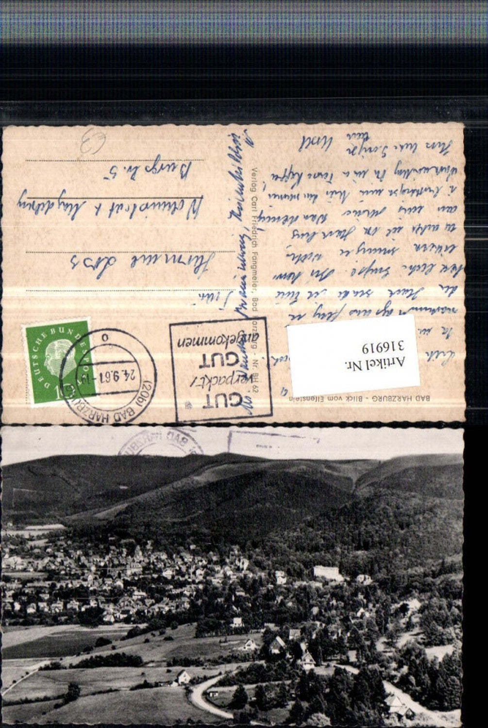 316919,Bad Harzburg Totale Blick v. Elfenstein