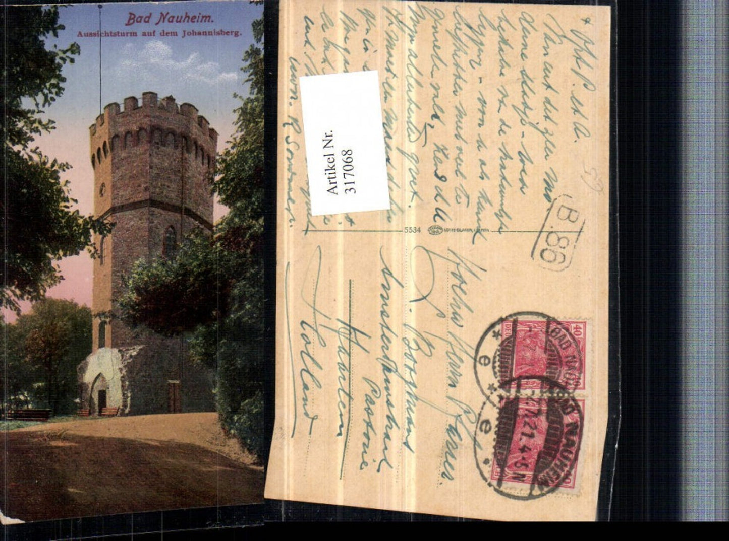 317068,Bad Nauheim Aussichtsturm auf d. Johannisberg
