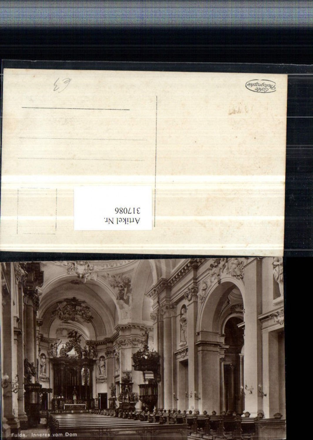 317086,Fulda Dom Kirche Innenansicht