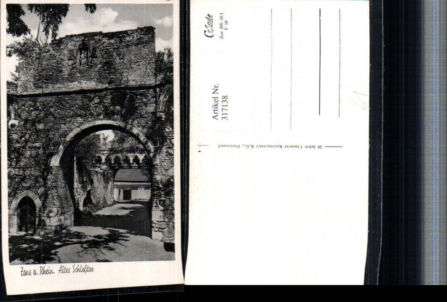 317138,Zans am Rhein Altes Schlosstor