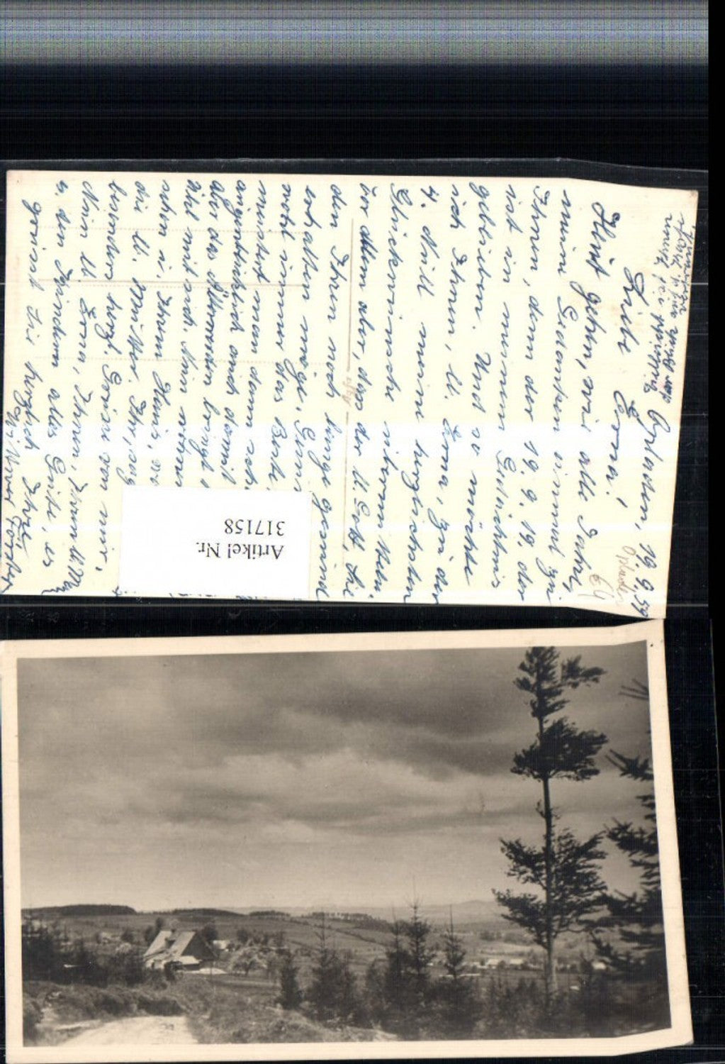 317158,Foto AK Opladen Landschaft Wegpartie