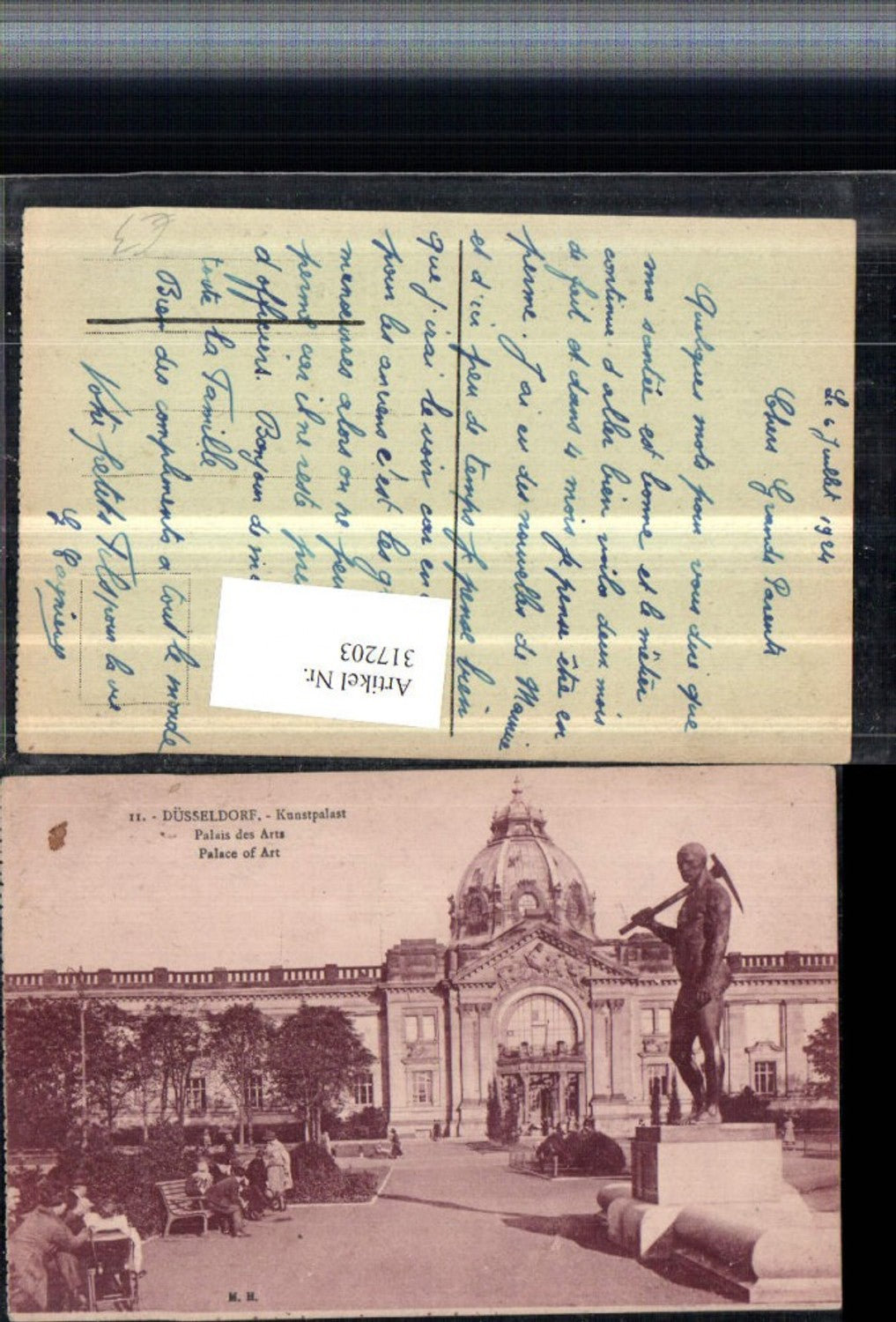 317203,Düsseldorf Kunstpalast Gebäude Statue