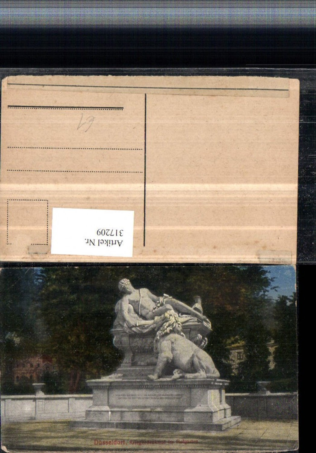 317209,Düsseldorf Kriegerdenkmal im Hofgarten