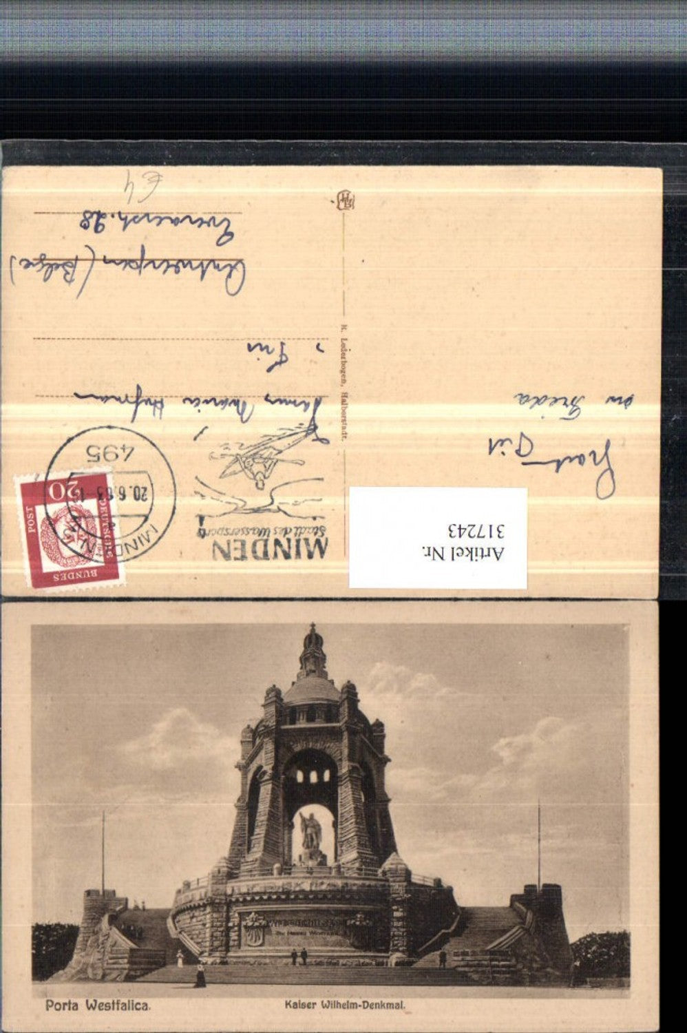 317243,Porta Westfalica Kaiser Wilhelm Denkmal