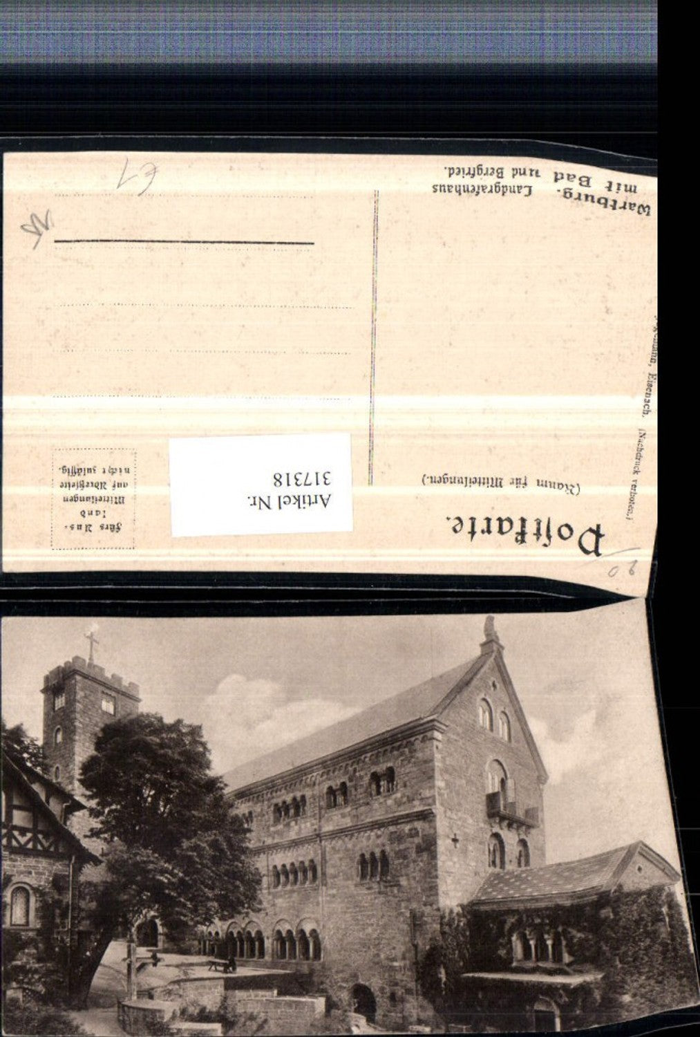 317318, Wartburg near Eisenach, Landgrave's House with bath and keep