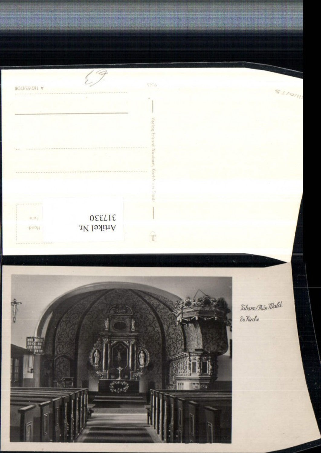 317330,Tabarz im Thüringer Wald Evangelische Kirche Innenansicht