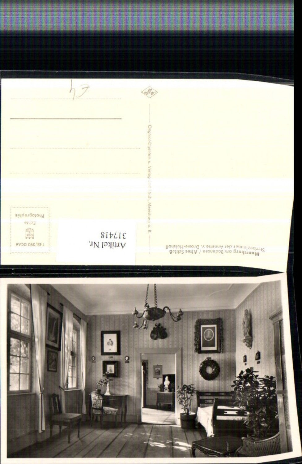 317418,Meersburg am Bodensee Altes Schloss Sterbezimmer Annette