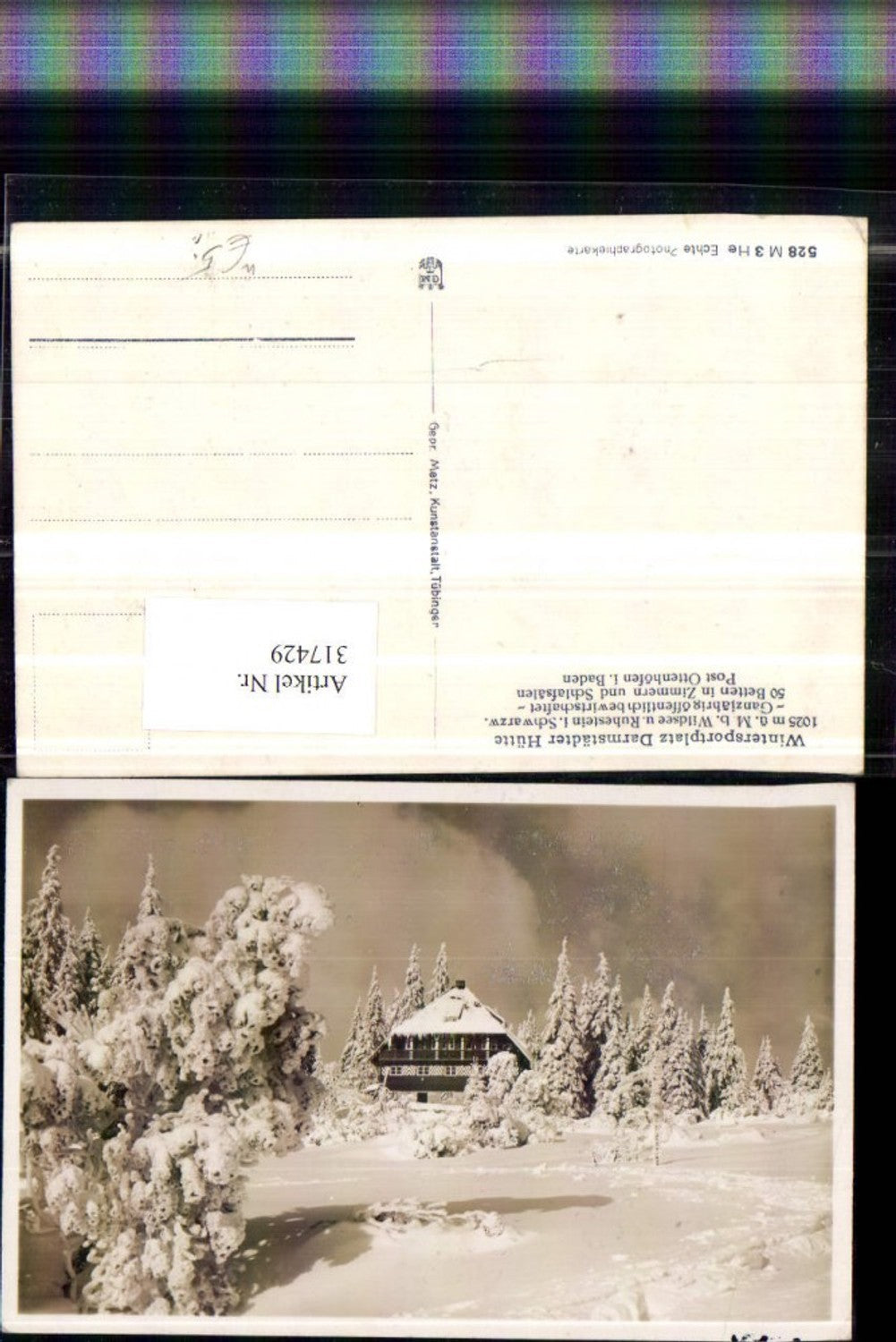 317429,Darmstädter Hütte Berghütte b. Ottenhöfen Winterbild