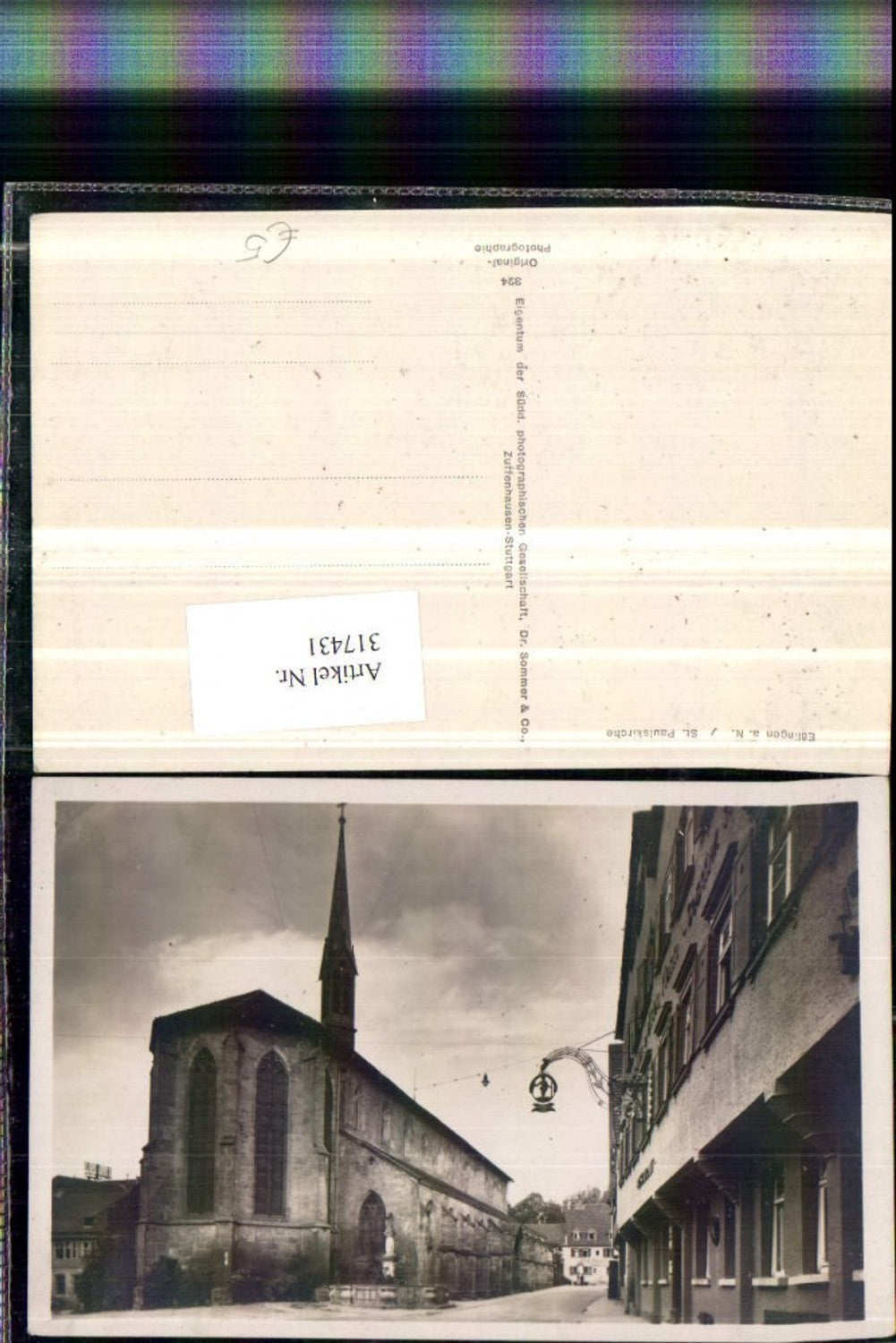 317431,Esslingen am Neckar St. Paulskirche Kirche Brunnen