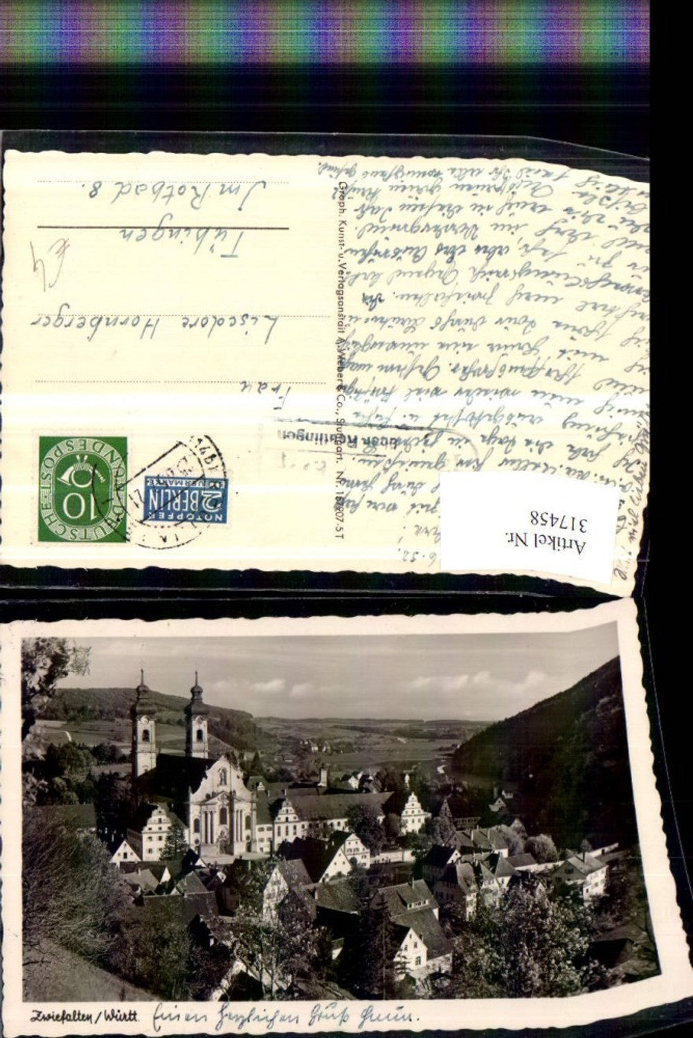 317458,Zwiefalten Totale Kirche