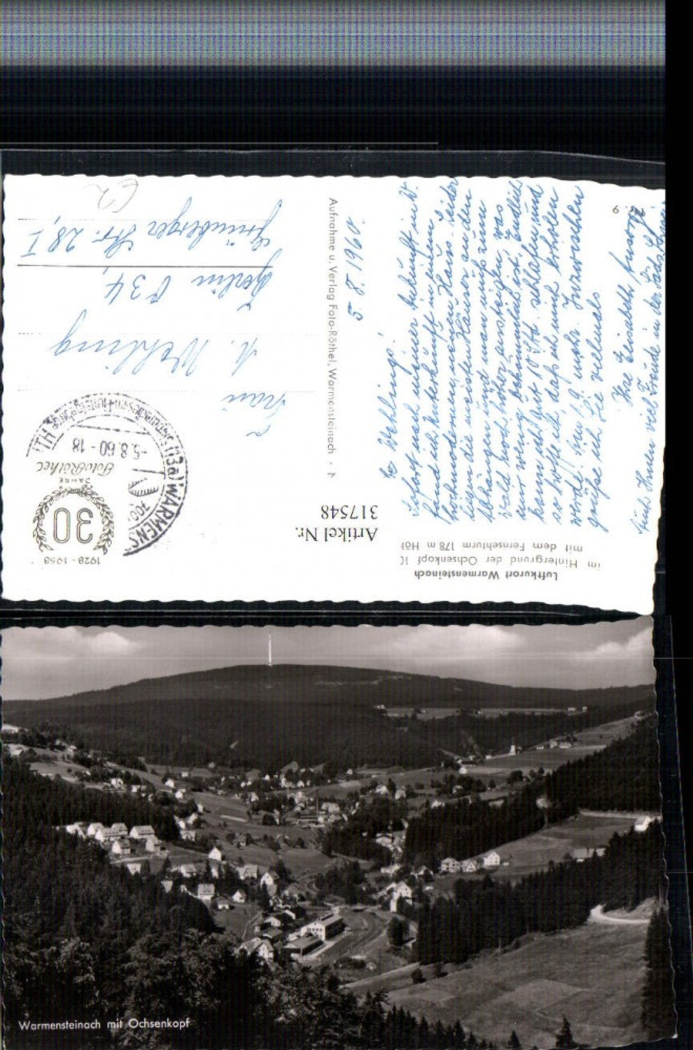 317548, Warmensteinach Total with Ochsenkopf