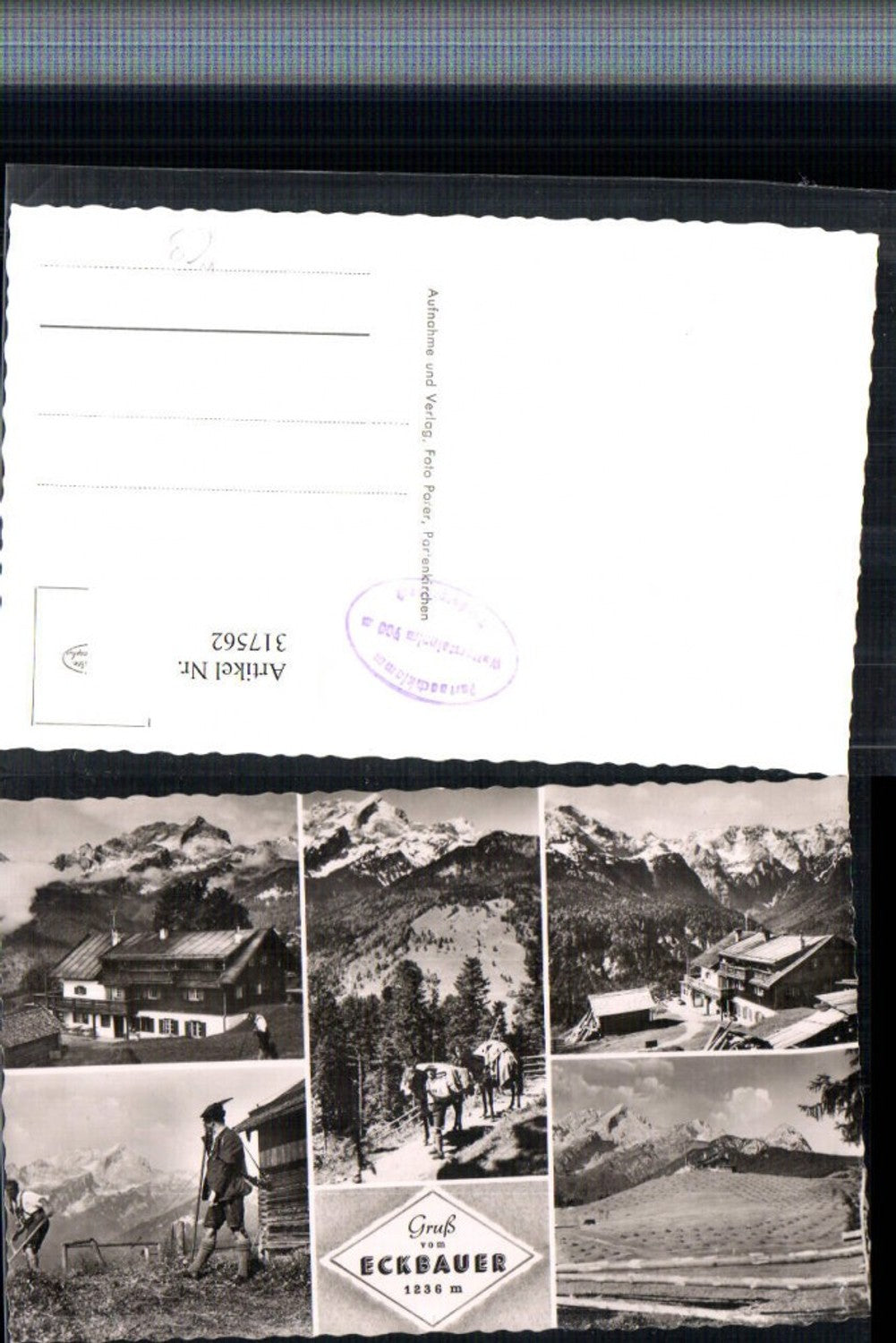 317562,Gruß v. Gasthof Eckbauer b. Garmisch-Partenkirchen Mehrbildkarte