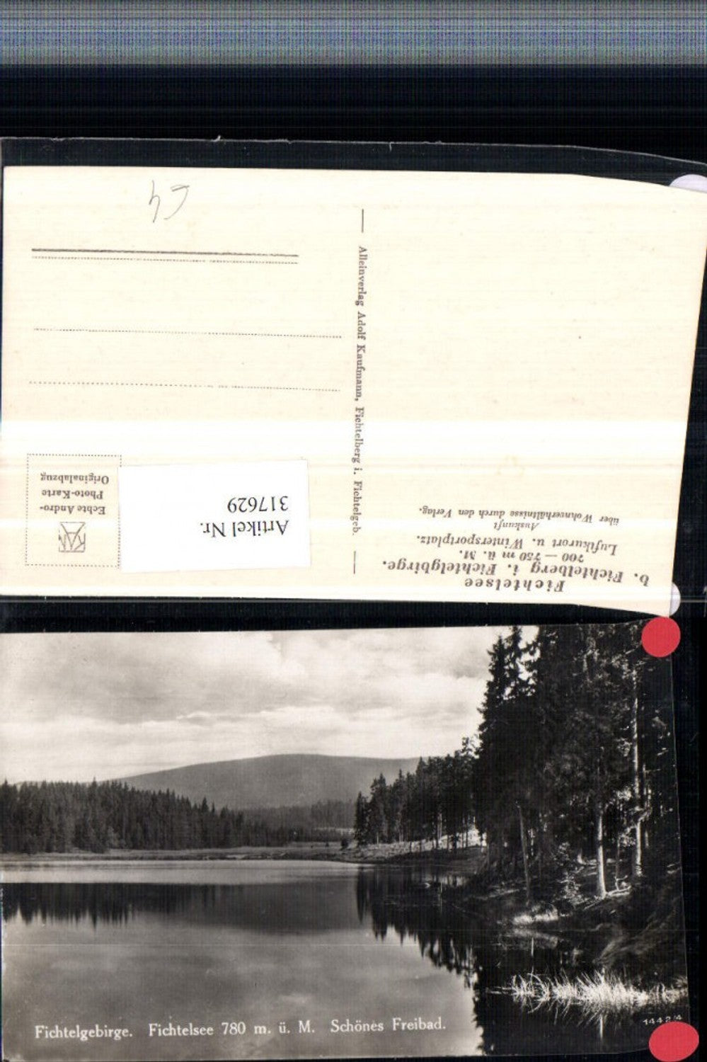 317629,Fichtelsee b. Fichtelberg im Fichtelgebirge Partie