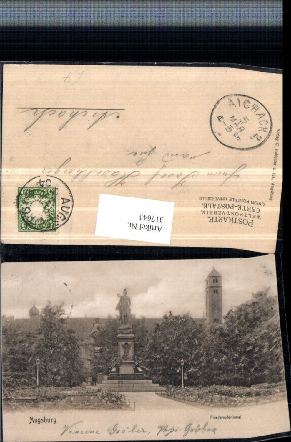 317643,Augsburg Friedensdenkmal