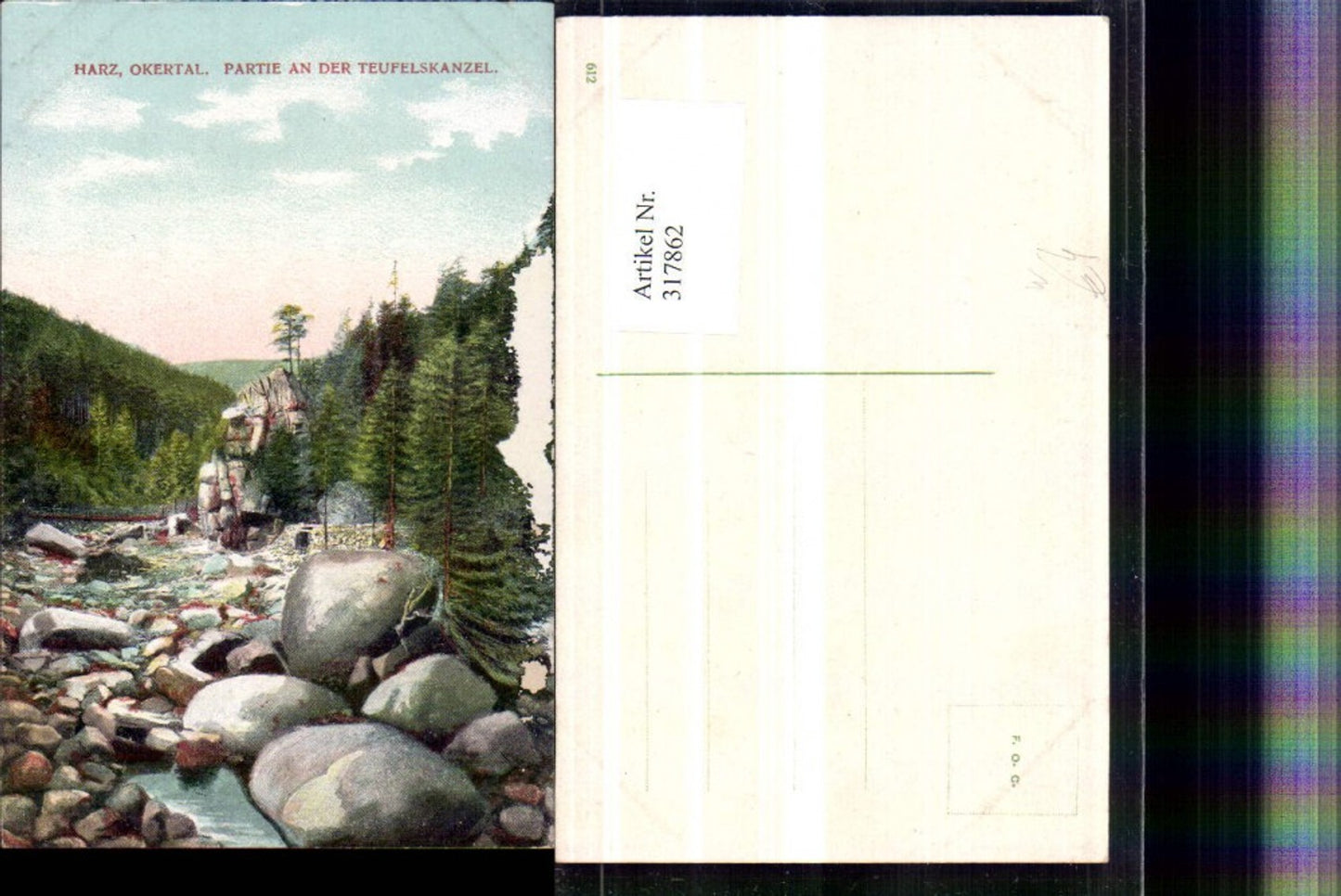 317862,Okertal im Harz b. Altenau Partie an d. Teufelskanzel