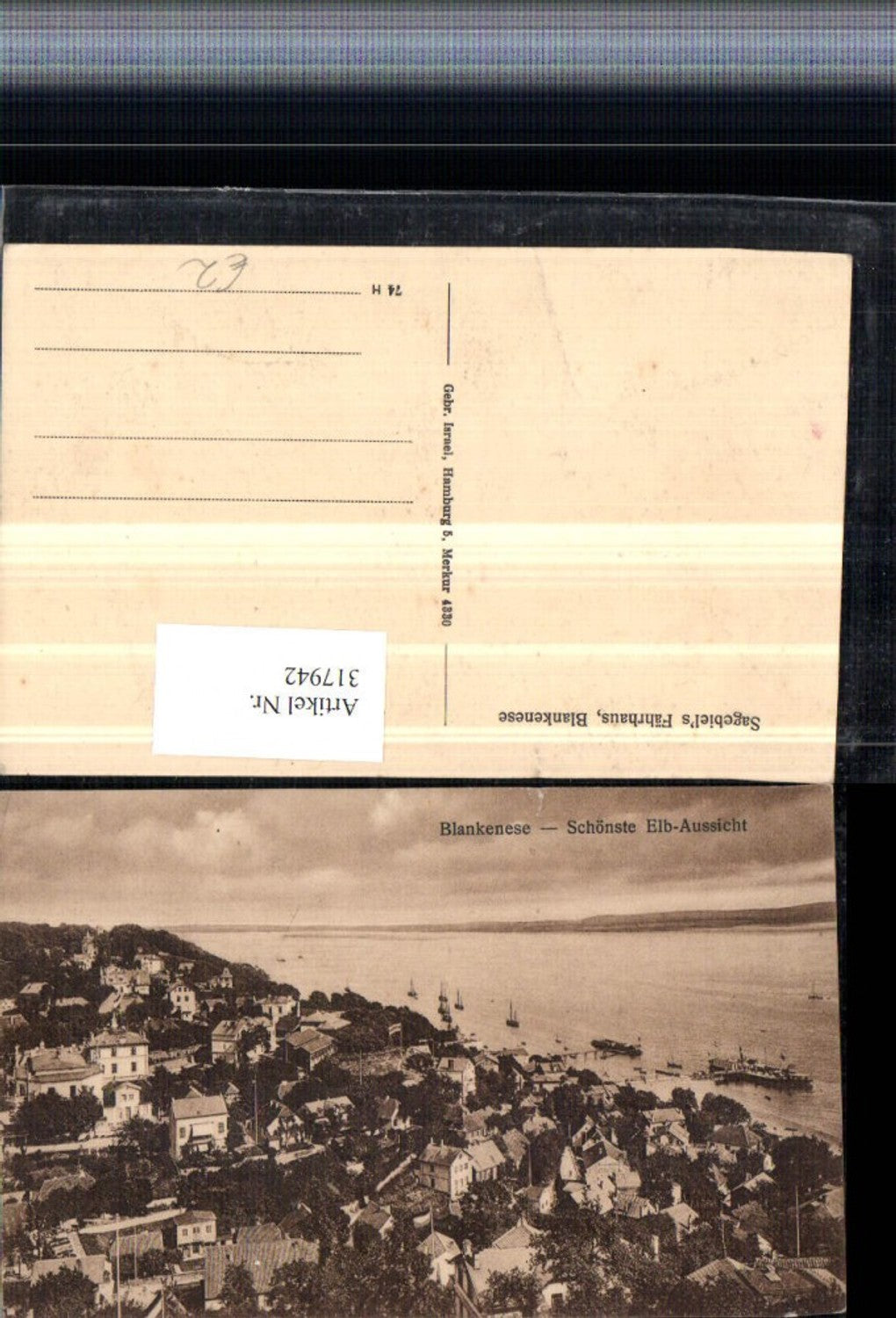 317942,Hamburg Blankenese Teilansicht Elb-Aussicht