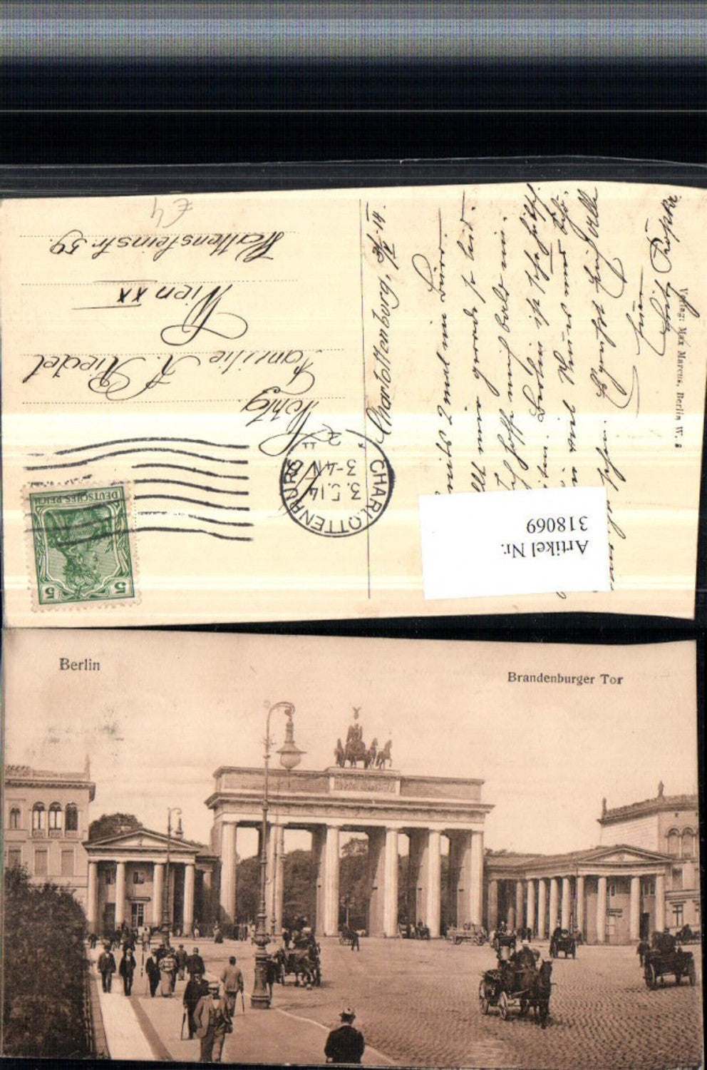 318069,Berlin Brandenburger-Tor Straßenansicht Kutschen