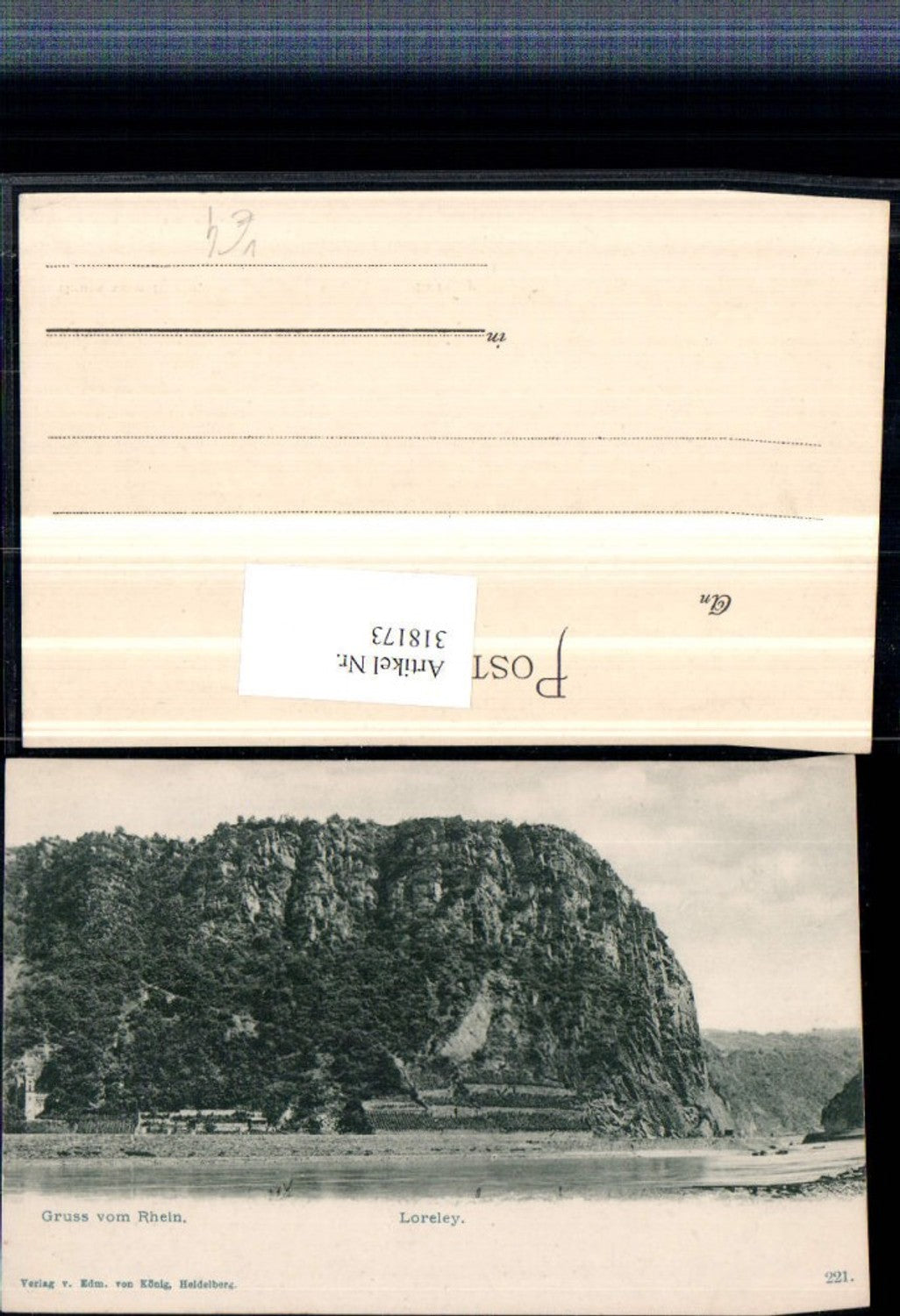 318173,Gruß vom Rhein Loreley b. St. Goarshausen pub Edmund v. König 221