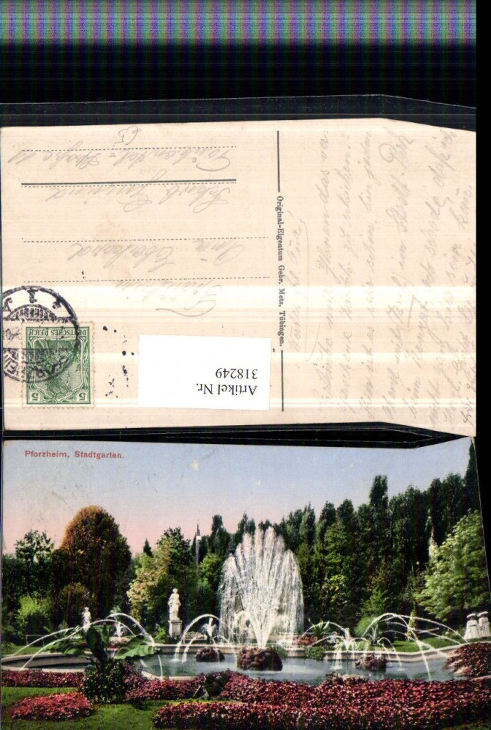 318249, Pforzheim City Garden Fountain