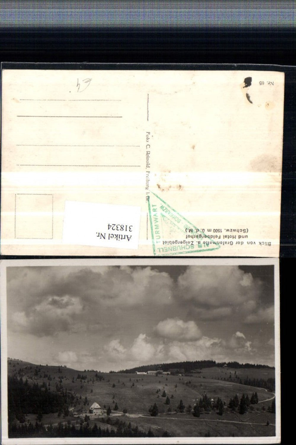 318324,Blick von d. Grafenmatte u. Hotel Feldbergerhof b. Feldberg