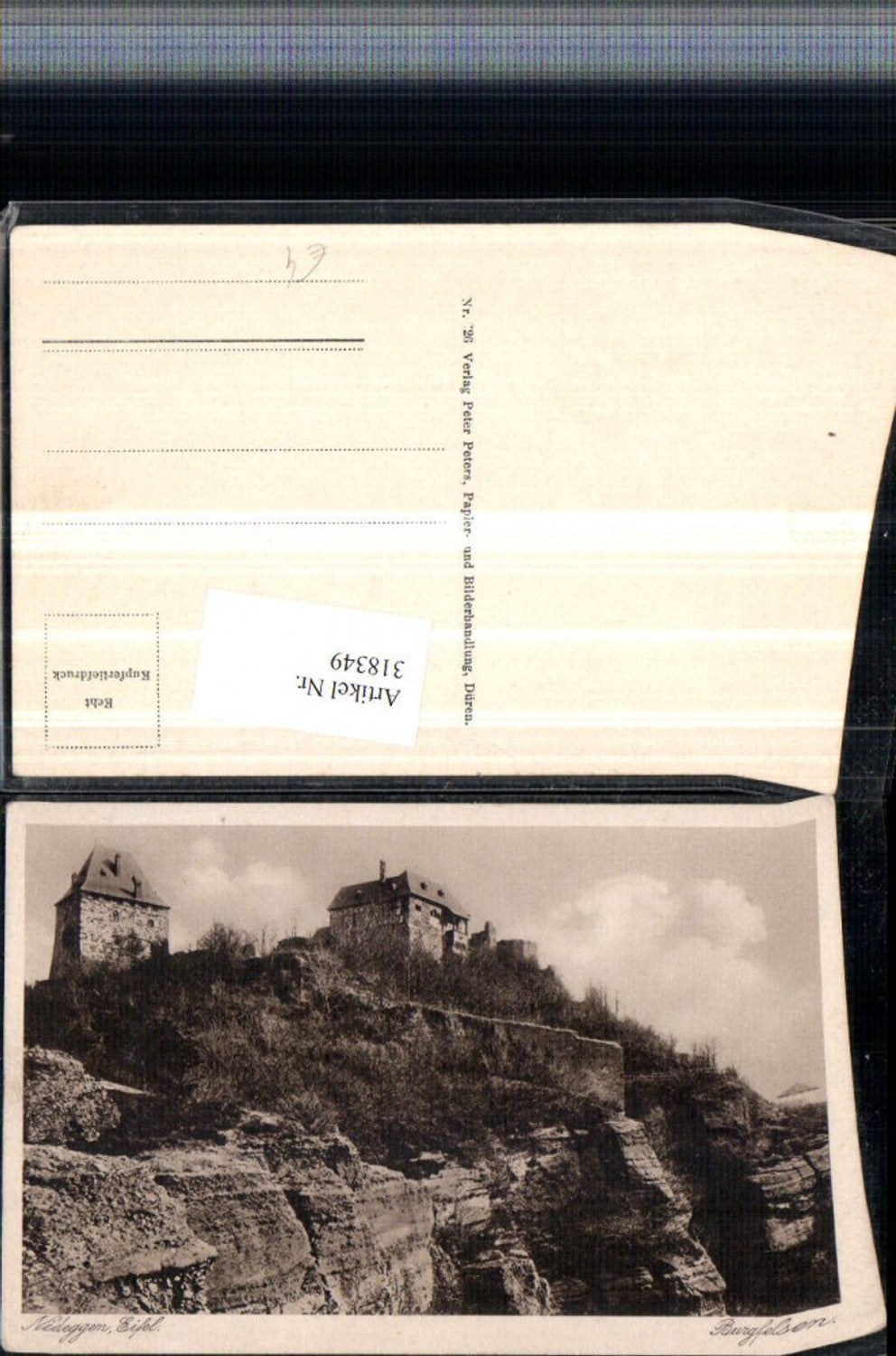 318349,Nideggen in d. Eifel Burg Burgfelsen