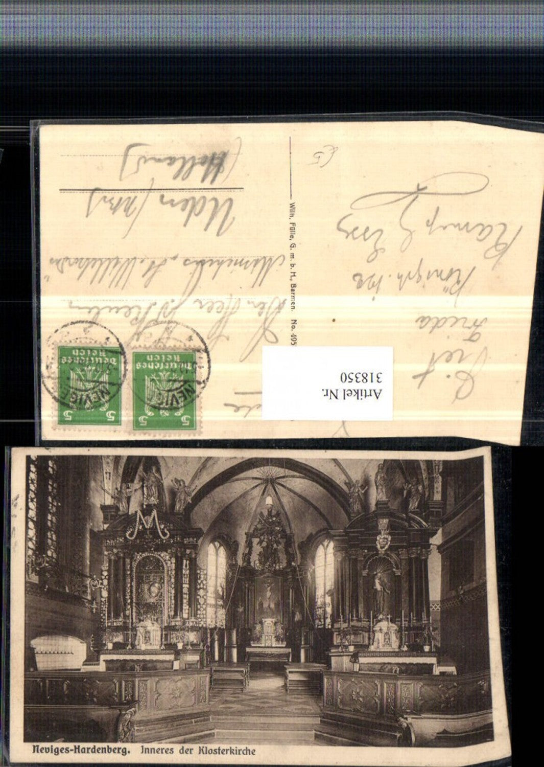 318350,Neviges-Hardenberg Klosterkirche Innenansicht