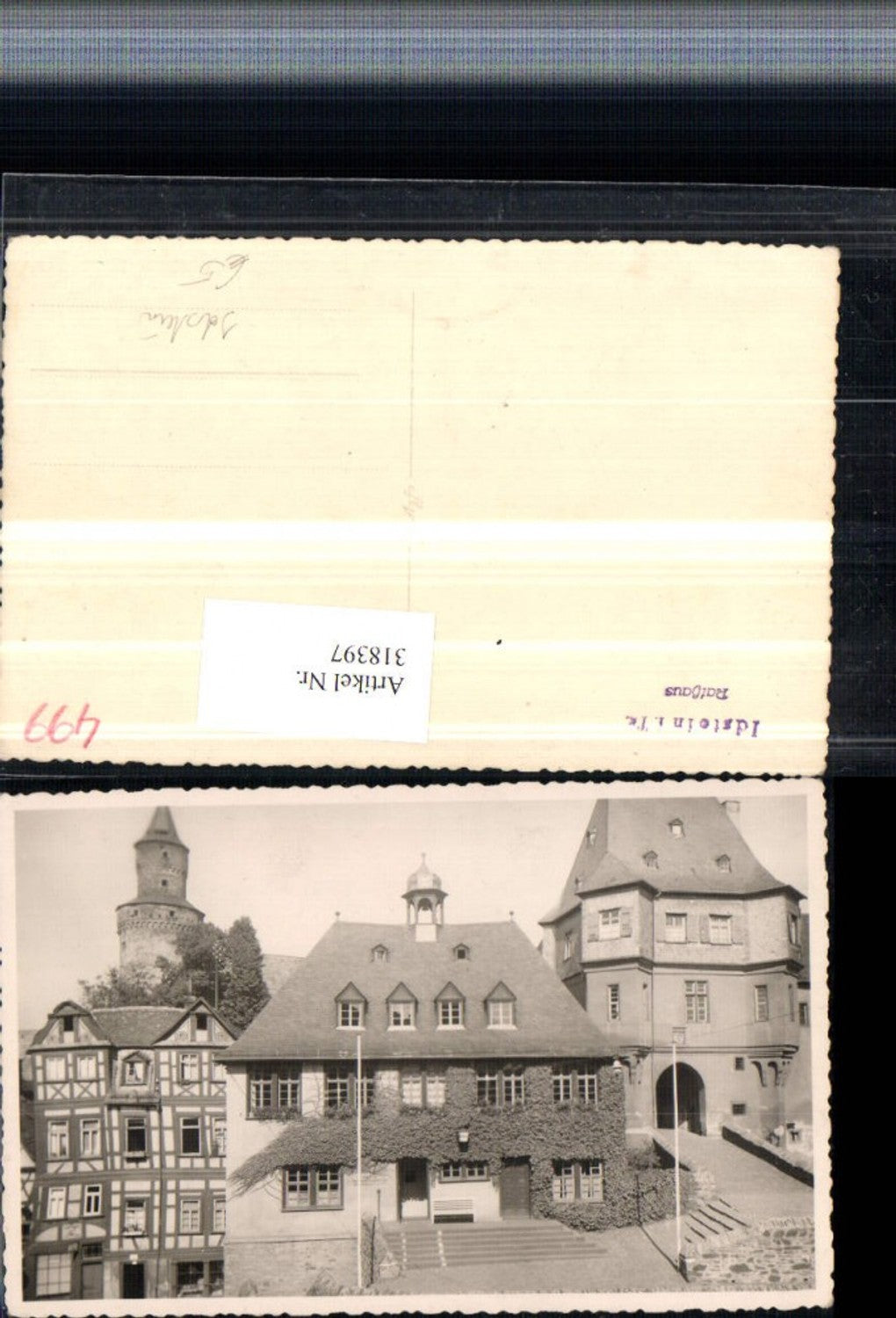 318397,Foto AK Idstein im Taunus Rathaus