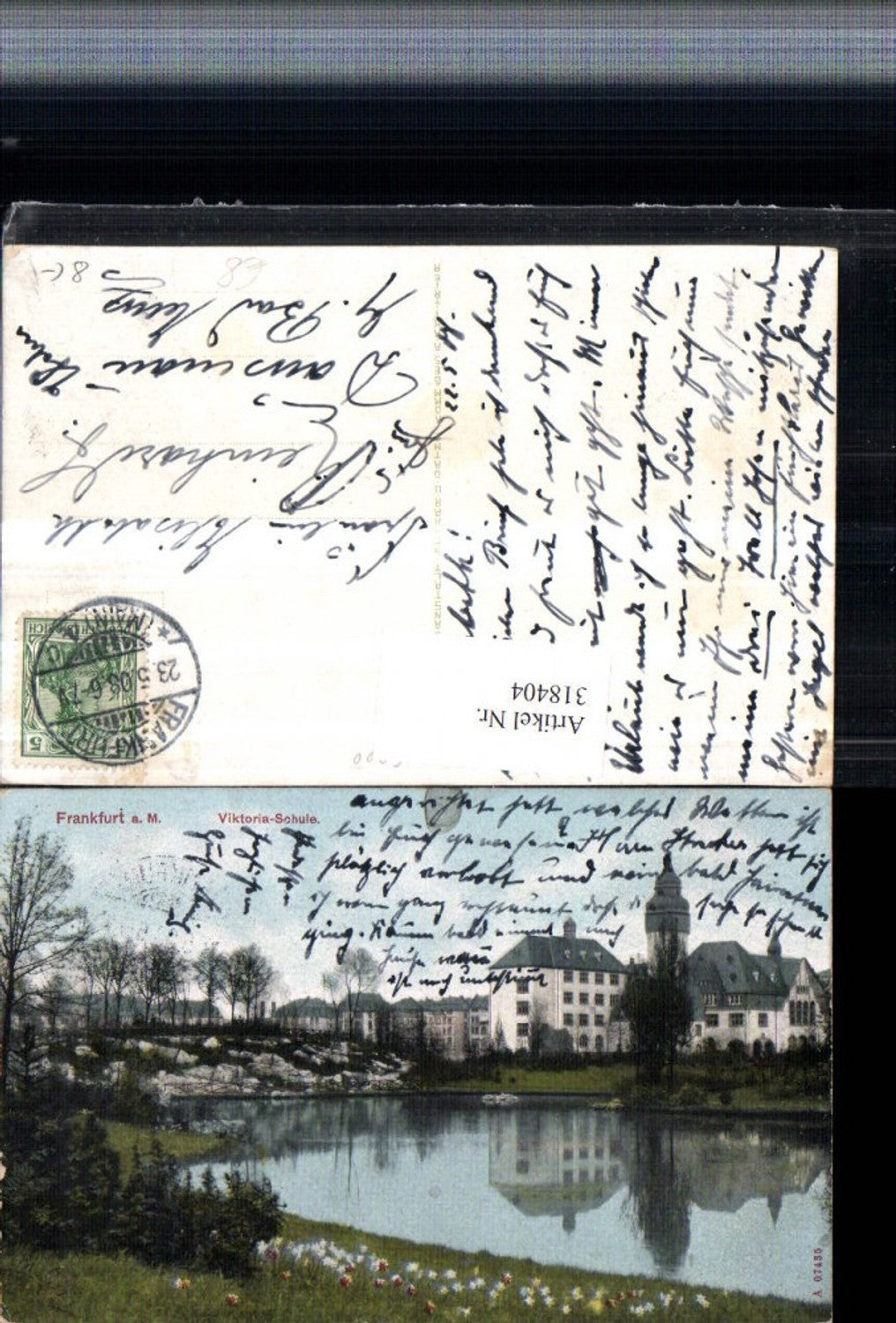 318404,Frankfurt am Main Viktoria-Schule Teich See