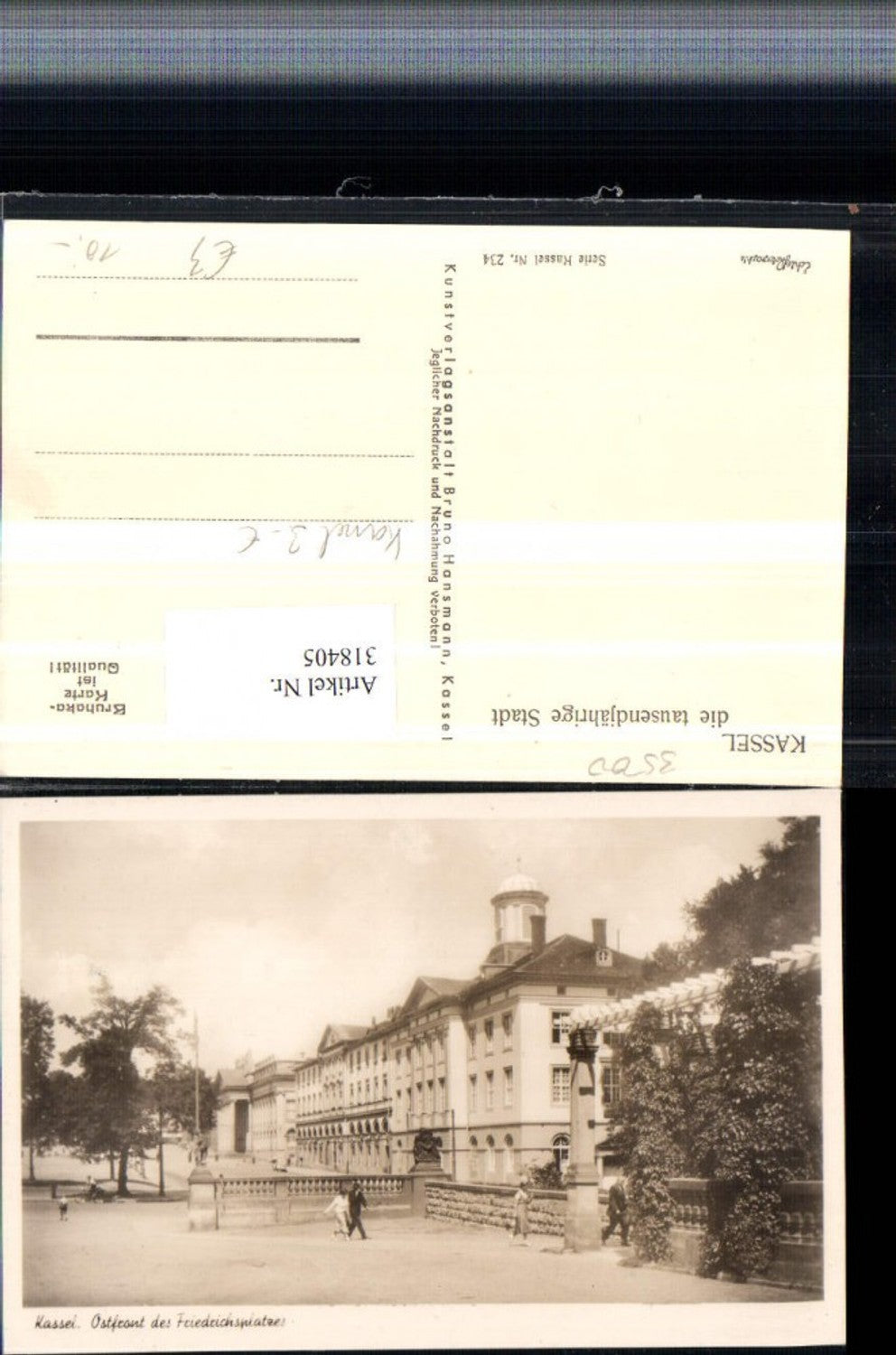 318405,Kassel Ostfront des Friedrichsplatzes