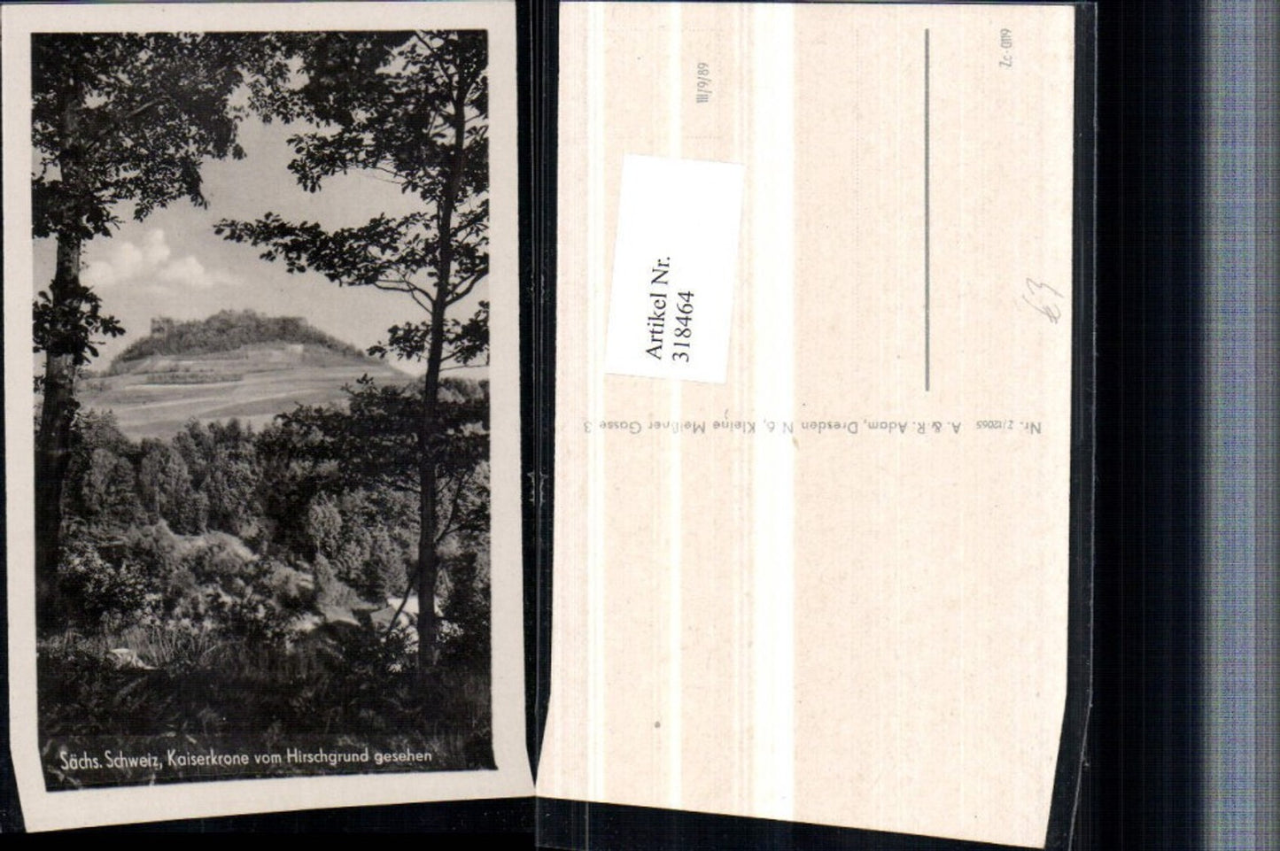 318464,Sächsische Schweiz Kaiserkrone v. Hirschgrund b. Reinhardtsdorf-Schöna