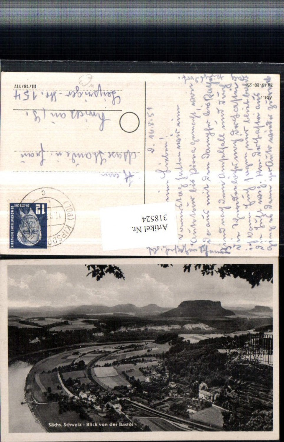 318524,Sächsische Schweiz Blick von d. Bastei b. Rathen