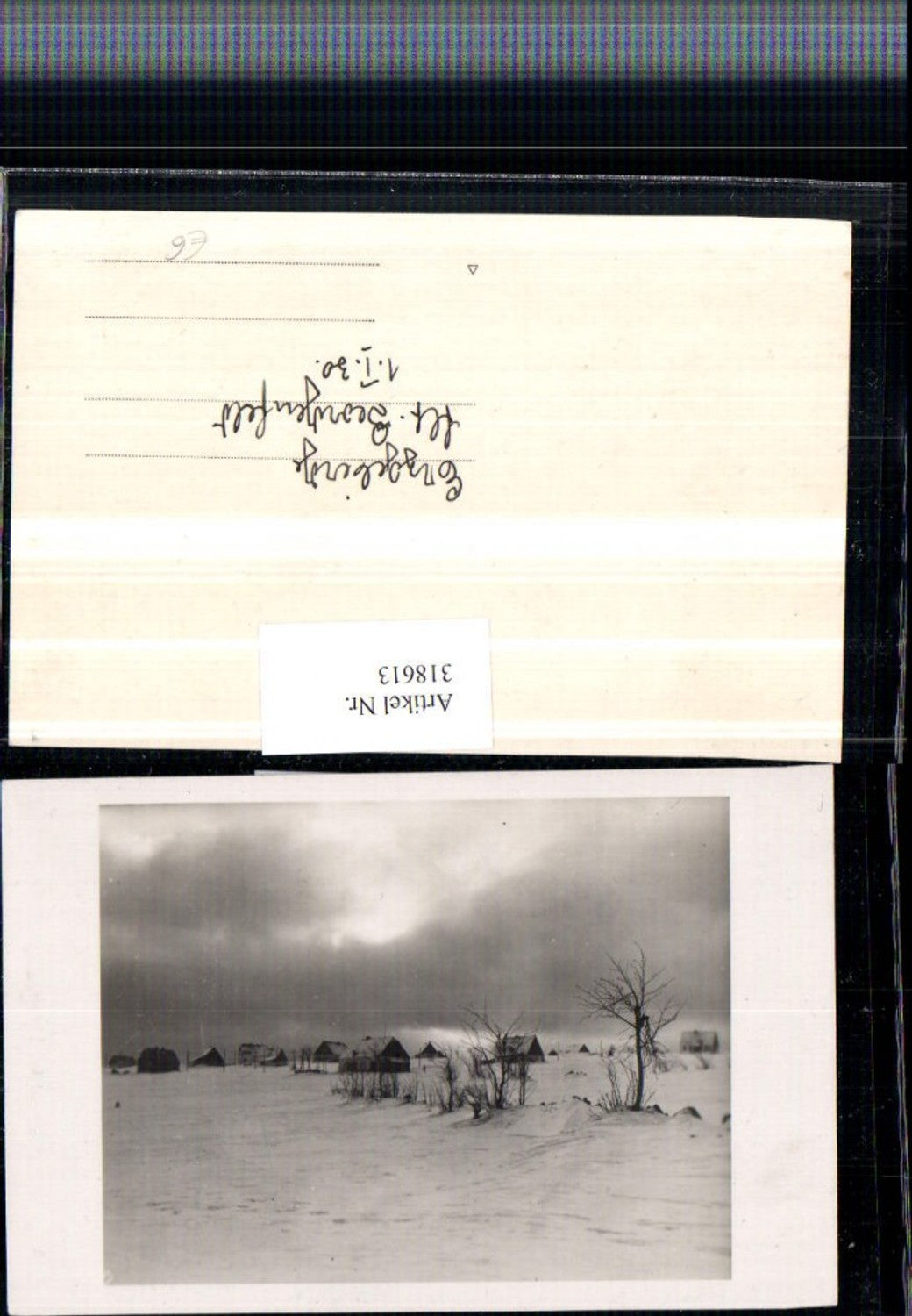 318613,Foto AK Erzgebirge b. Georgenfeld Winterlandschaft