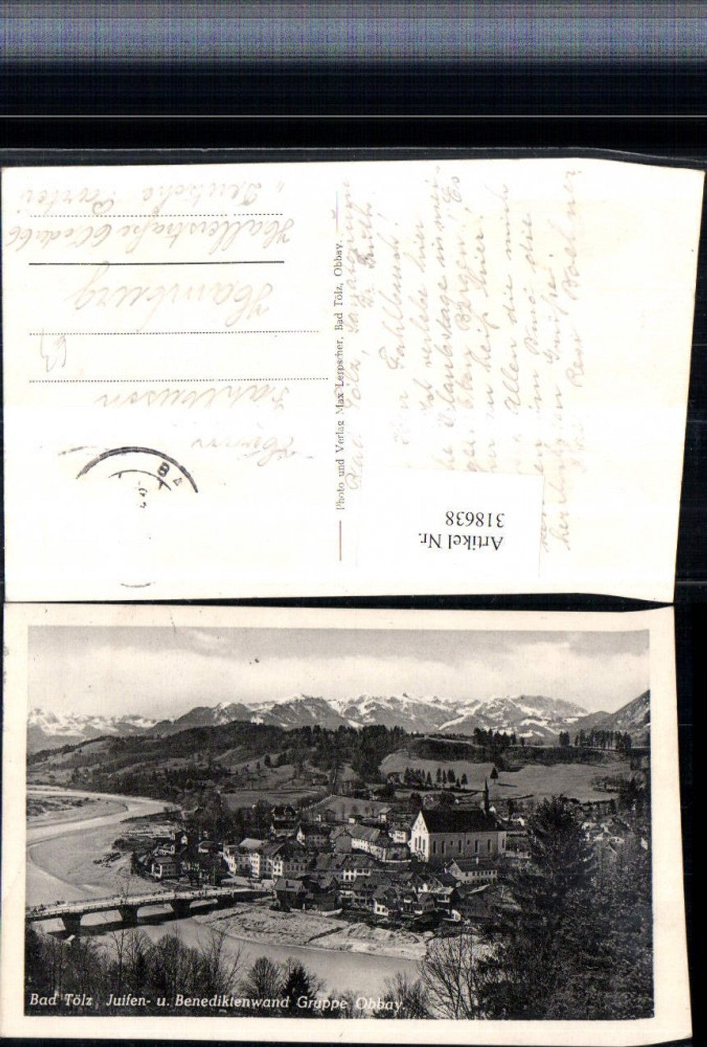 318638,Bad Tölz Totale m. Juifen- und Benediktenwand Bergkulisse