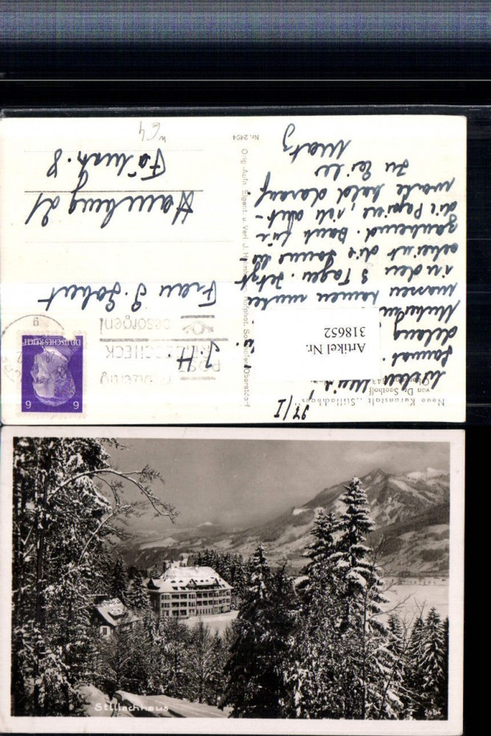 318652,Oberstdorf im Allgäu Kuranstalt Stillachhaus Winterbild
