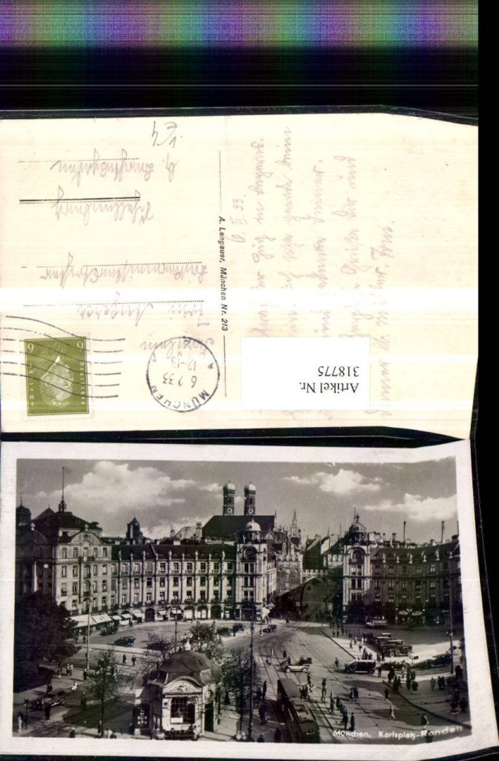 318775,München Karlsplatz-Rondell Straßenbahn Türme d. Frauenkirche pub A. Lengauer 213