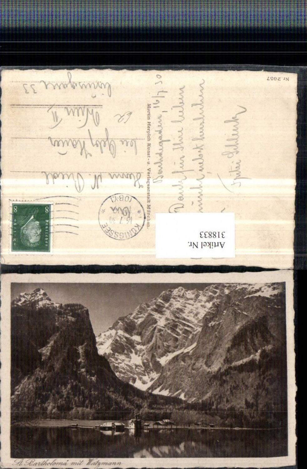 318833,St. Bartholomä am Königssee m. Watzmann Bergkulisse