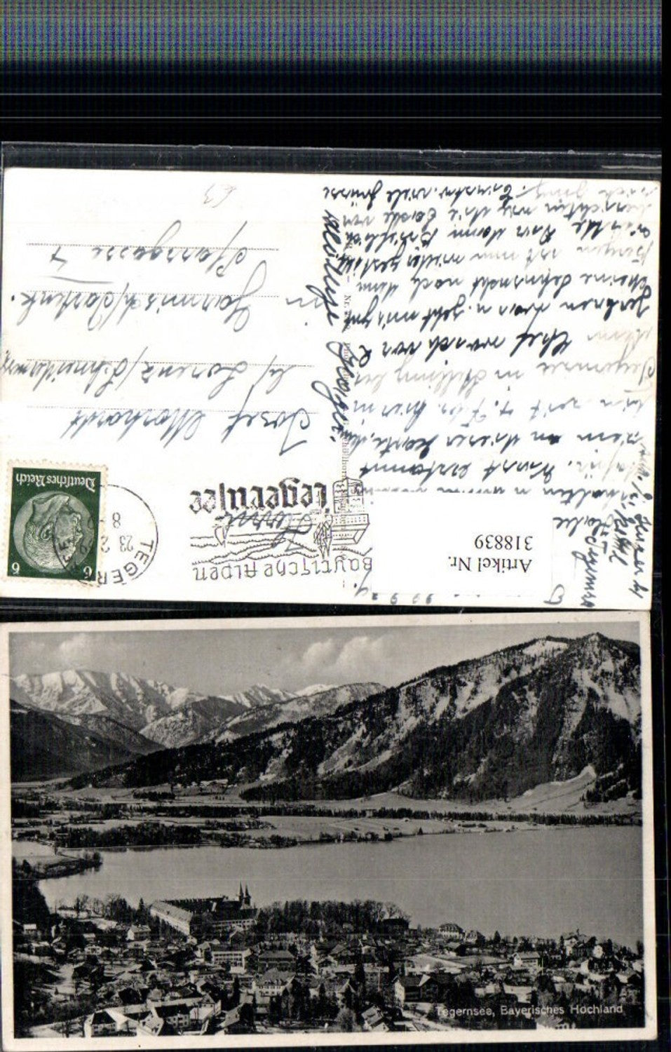 318839,Tegernsee Totale Bergkulisse