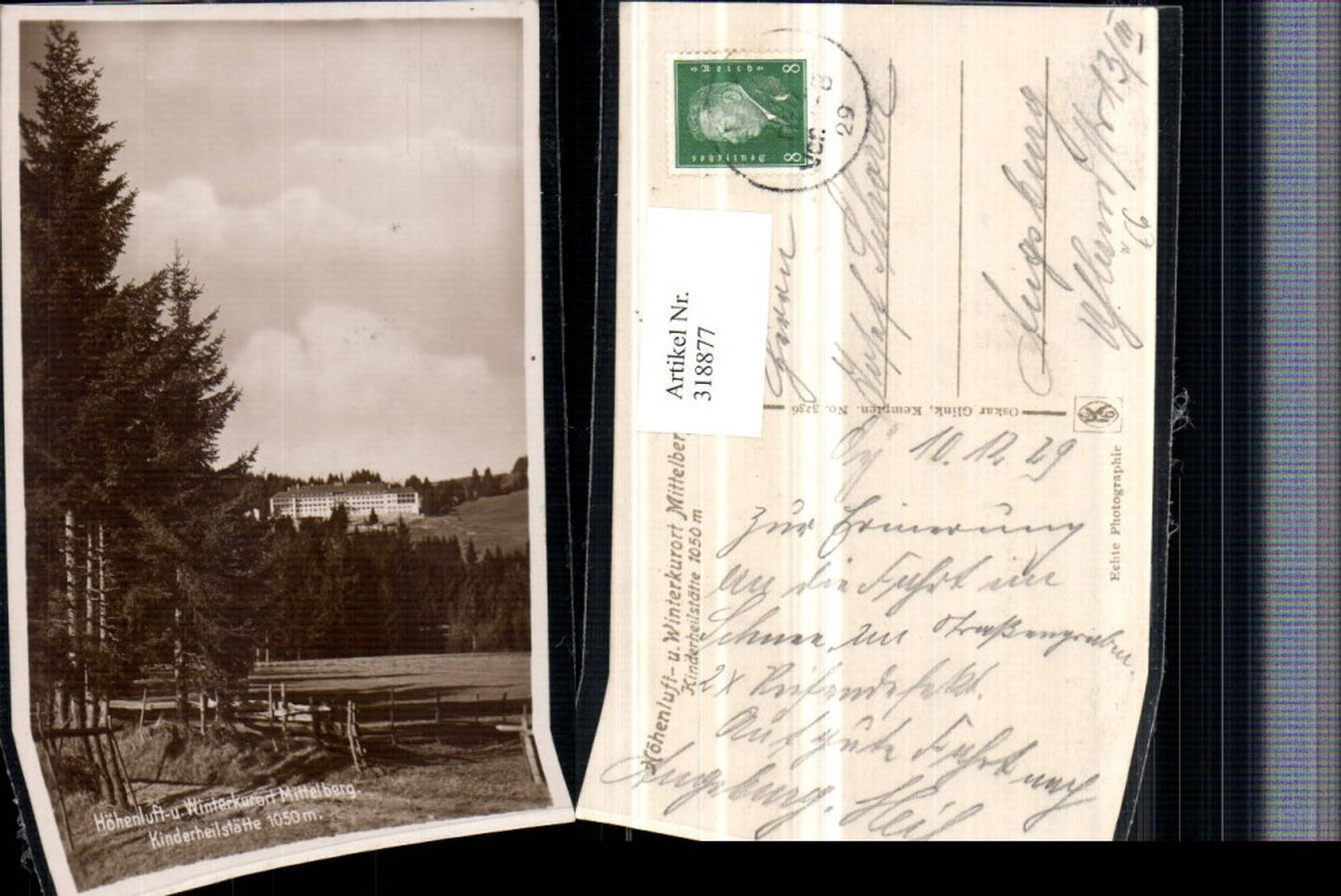 318877,Mittelberg Oy-Mittelberg Kinderheilstätte
