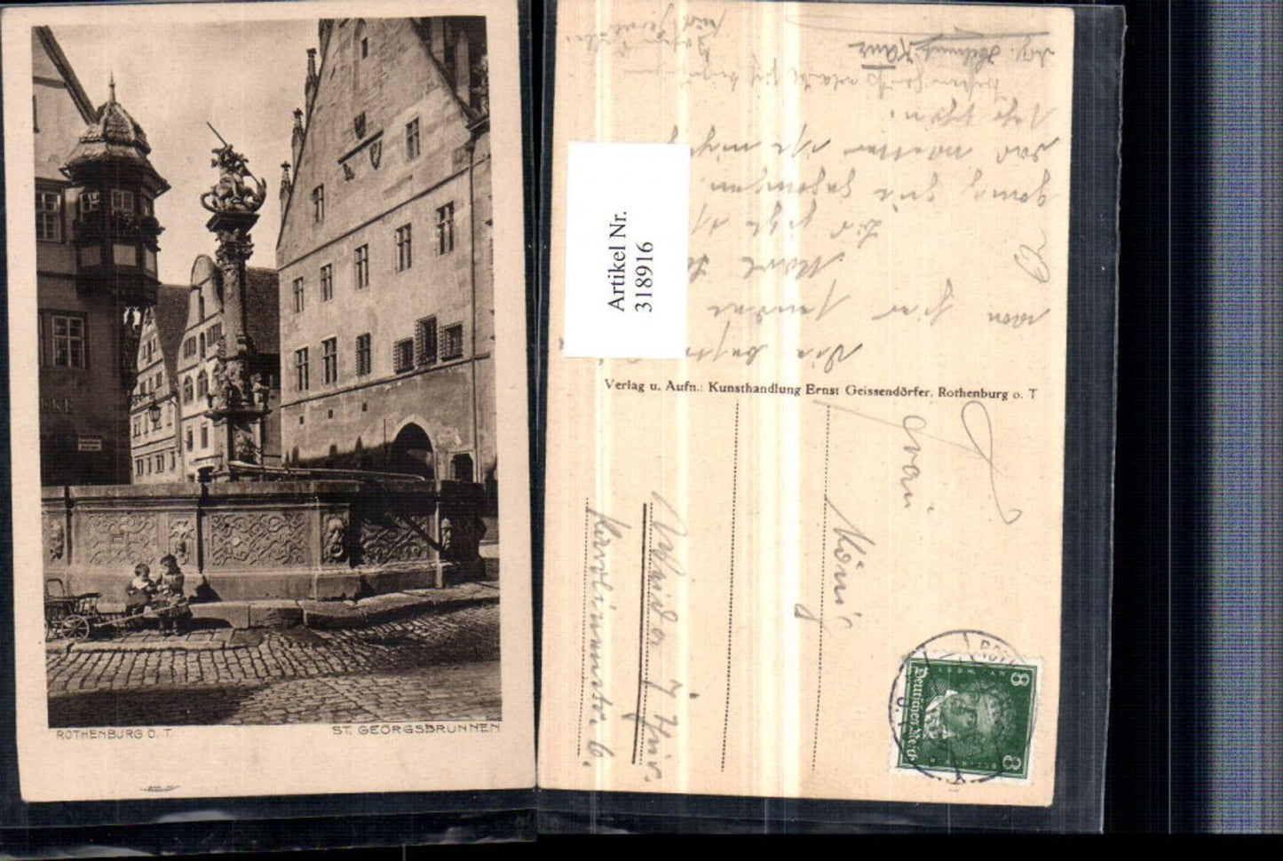 318916,Rothenburg ob d. Tauber St. Georgsbrunnen Brunnen