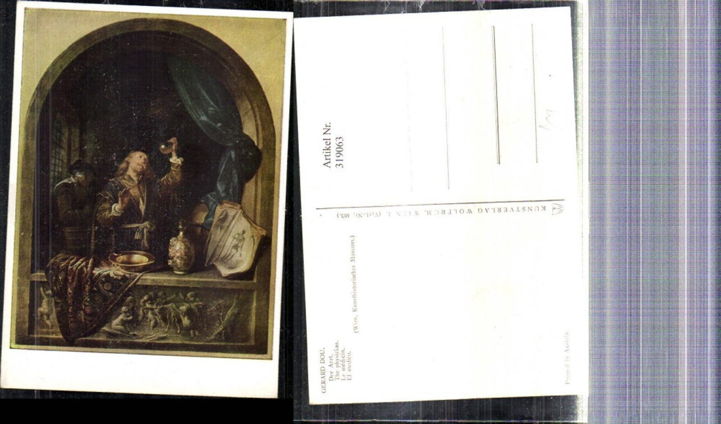319063,Künstler Ak Gerard Dou Der Arzt