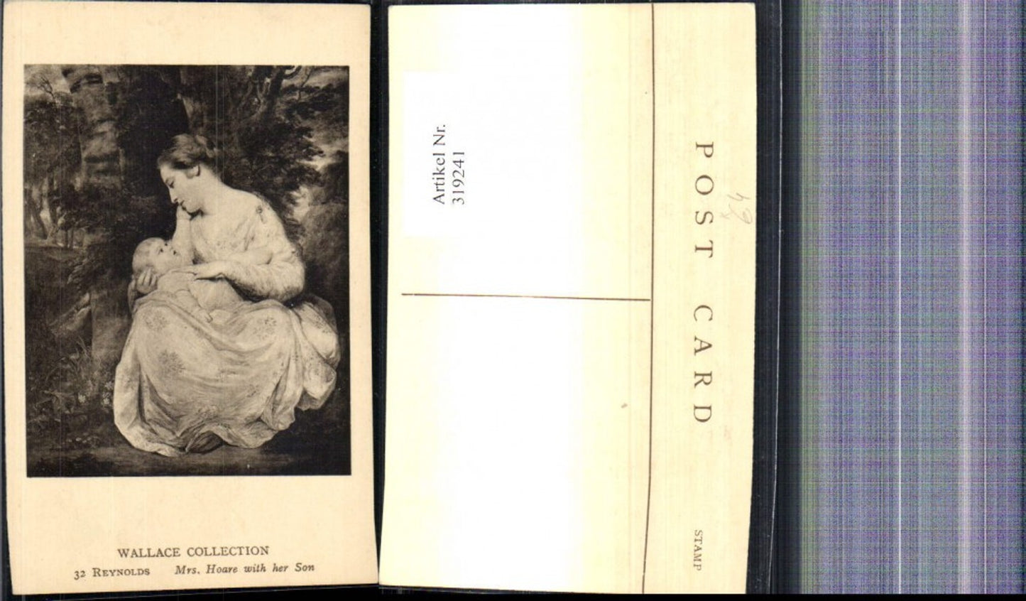 319241,Künstler Ak Reynolds Mrs Hoare with her Son Mutter m. Kind