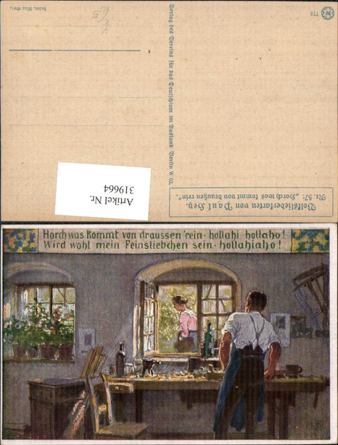 319664,Künstler Ak Paul Hey Volksliederkarte 57 VDA