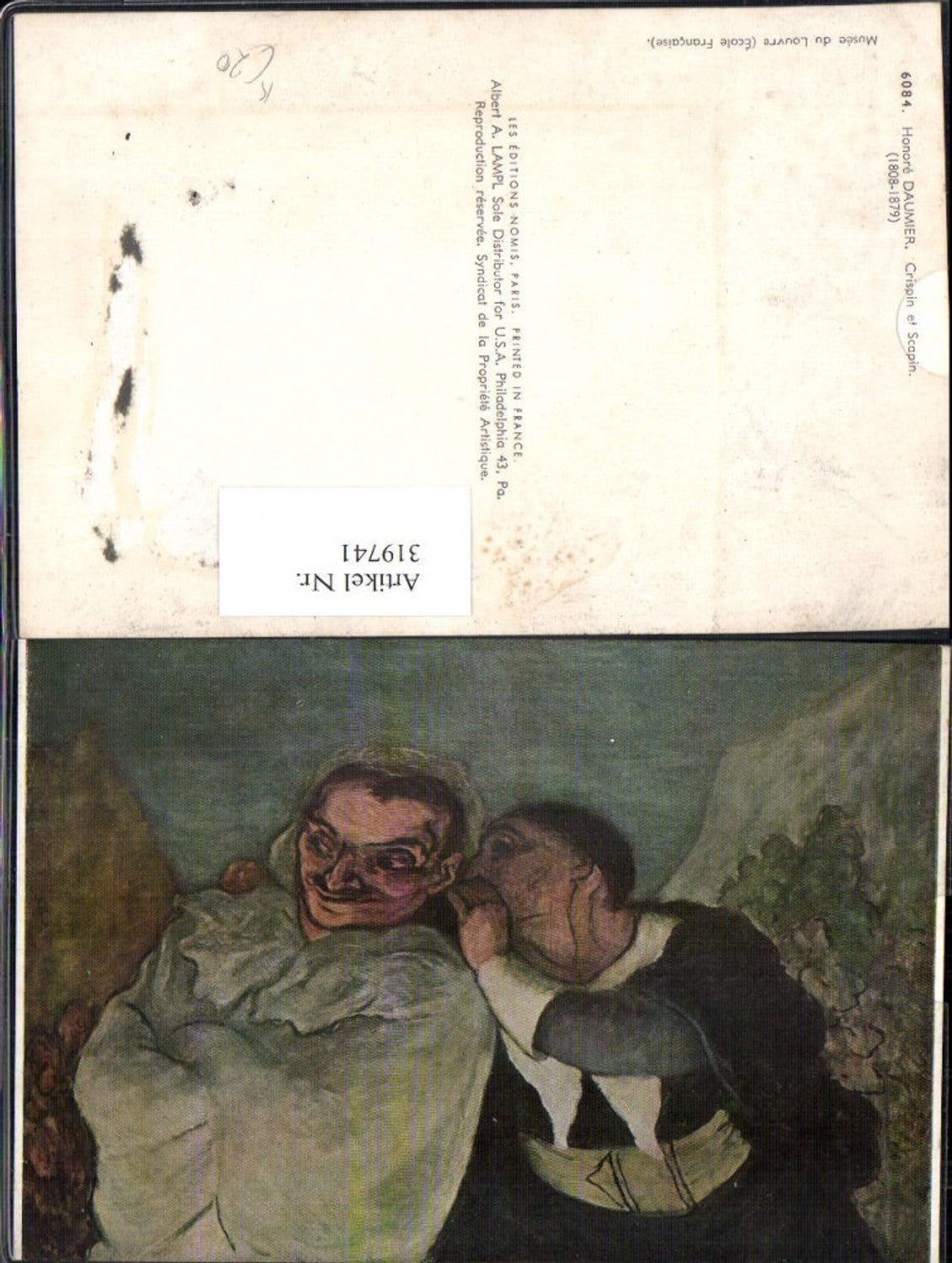 319741,Künstler Ak Honore Daumier Crispin et Scapin