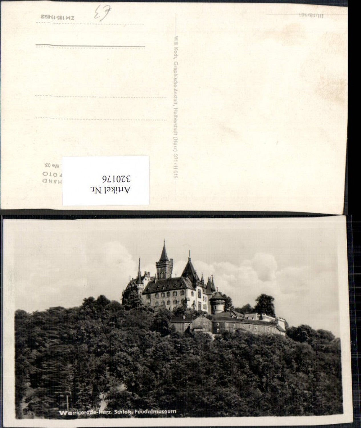 320176,Foto Ak Wernigerode i. Harz Schloss Feudalmuseum Museum