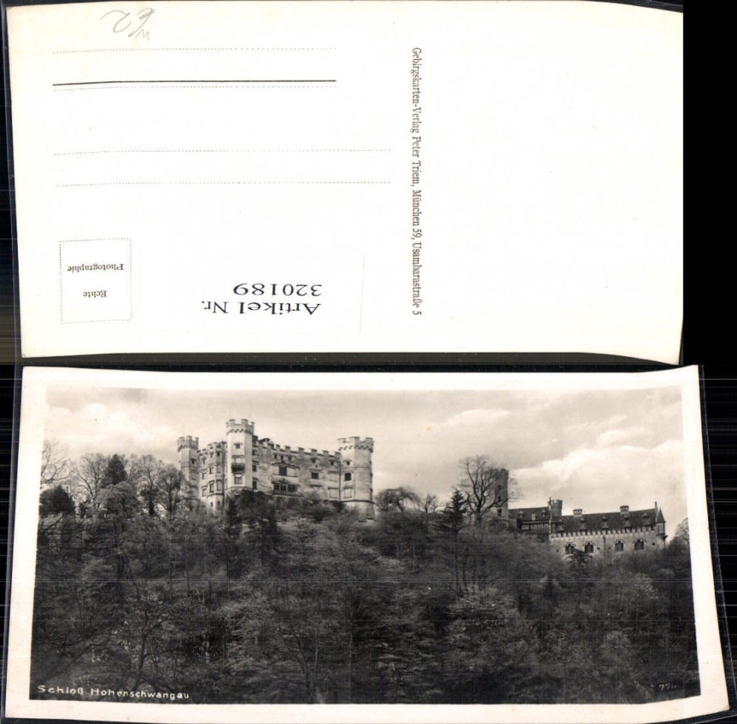 320189,Foto Ak Schloss Hohenschwangau b. Schwangau Füssen