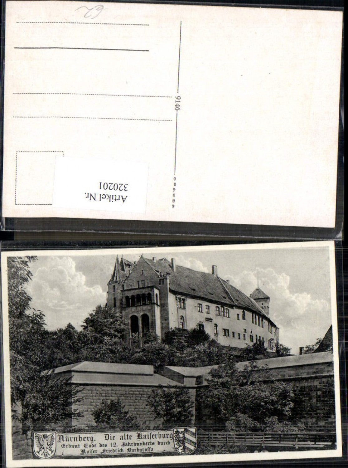 320201,Nürnberg Alte Kaiserburg Burg
