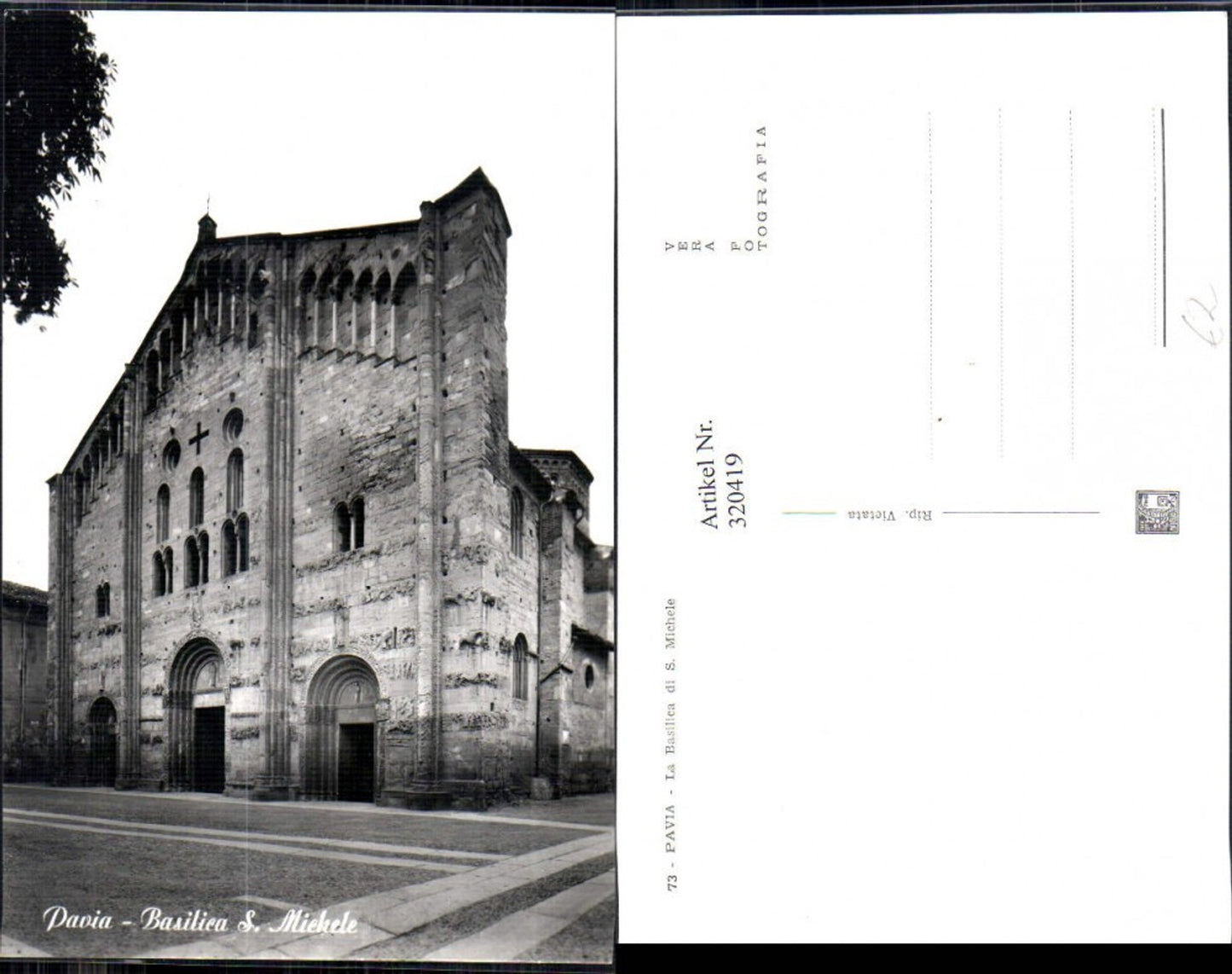 320419,Foto Ak Pavia La Basilica di S. Michele Kirche