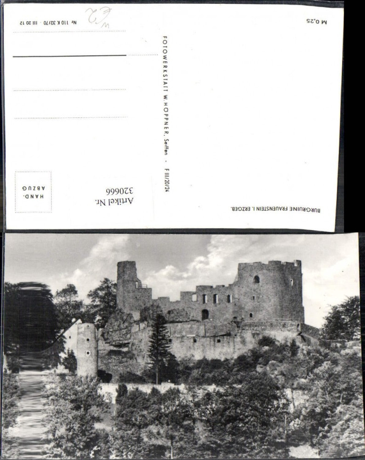 320666,Burgruine Frauenstein i. Erzgebirge Frauenstein i. Sachsen