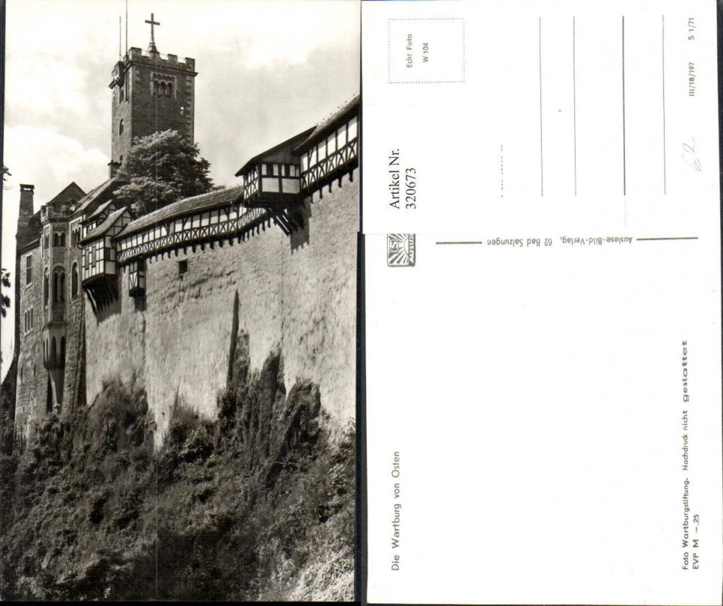 320673,Foto Ak Eisenach Wartburg v. Osten