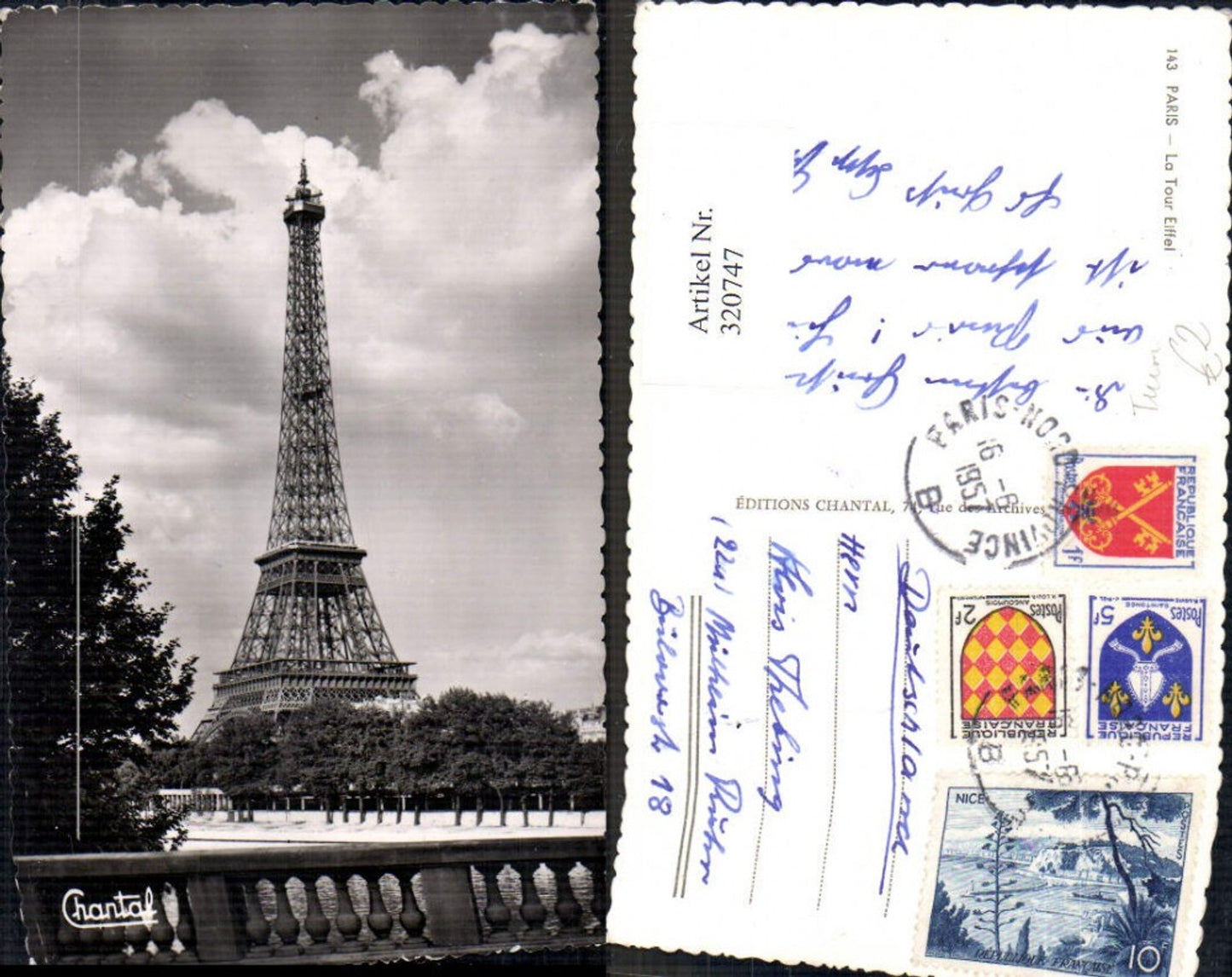 320747, Photo Ak La Tour Eiffel Paris Eiffel Tower Tower